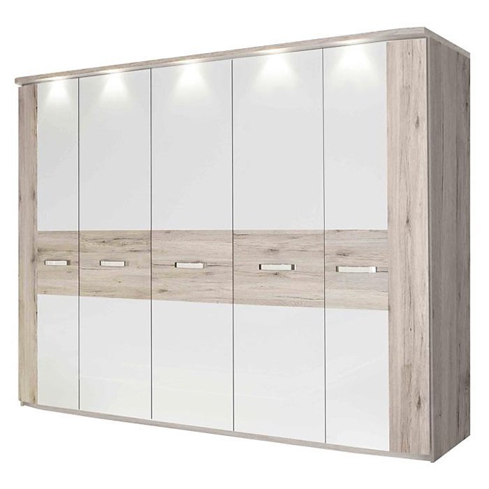 Шафа RONDINO RDNS951B Forte білий / дуб пісочний